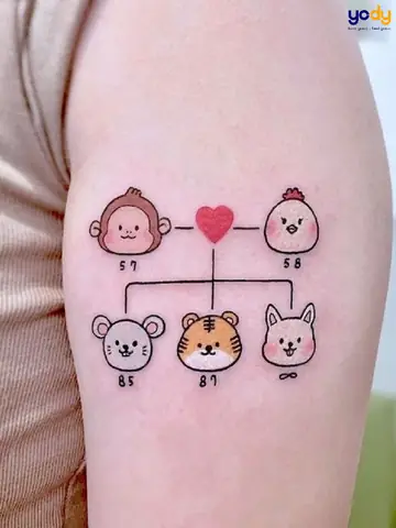 Gợi Ý Các Mẫu Hình Xăm Gia Đình Ý Nghĩa