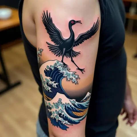 Hình Xăm Hạc Nhật Bản (irezumi)