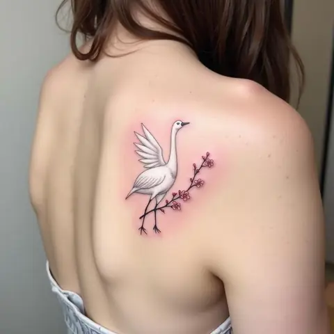 Vị Trí Xăm Hình Hạc Cho Nữ