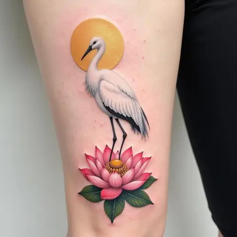 Ý Nghĩa Tâm Linh Của Hình Xăm Hạc