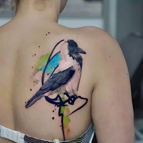 Hình Xăm Hạc Mini
