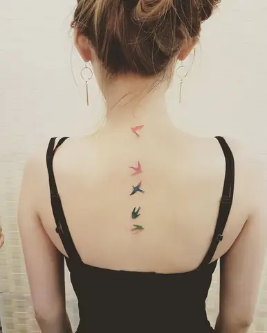 Hình Xăm Hạc Mini
