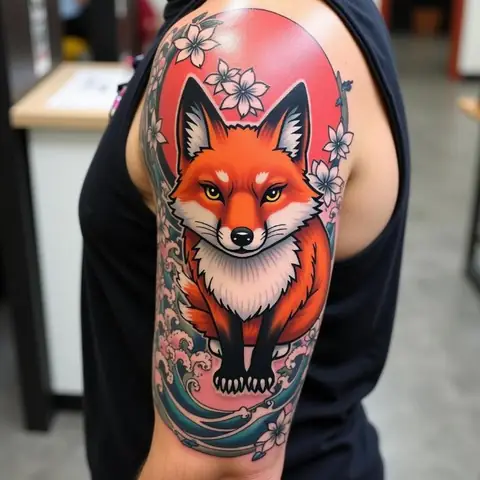 Hình Xăm Hồ Ly Nhật Bản Irezumi Truyền Thống