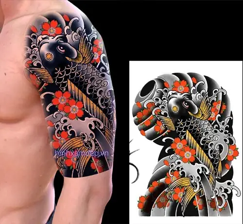 Máº«u Hình Xäm Hoa Anh Äào Nháº­t Cá» Siêu Cháº¥t Äá» Báº¡n Tham Kháº£o: