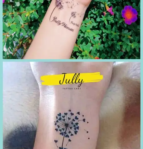 Hình Ảnh Cho Hình Xăm Mini Hoa Bồ Công Anh: