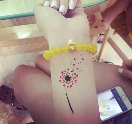 Hình Ảnh Cho Hình Xăm Mini Hoa Bồ Công Anh: