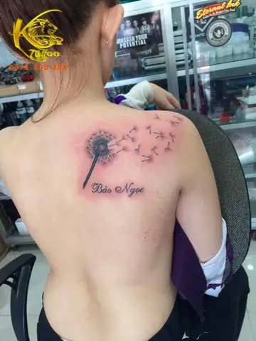 Hình Ảnh Cho Hình Xăm Mini Hoa Bồ Công Anh: