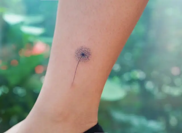 Hình Ảnh Cho Hình Xăm Mini Hoa Bồ Công Anh: