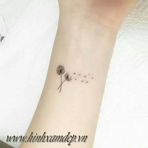 Hình Ảnh Cho Hình Xăm Mini Hoa Bồ Công Anh: