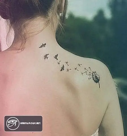 Hình Ảnh Cho Hình Xăm Mini Hoa Bồ Công Anh: