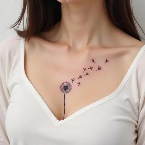 Ý Nghĩa Sâu Sắc Của Hình Xăm Hoa Bồ Công Anh