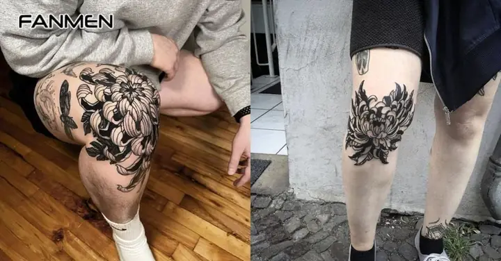 Hình Xăm Hoa Cúc Đẹp Cho Nam Đen, Trắng