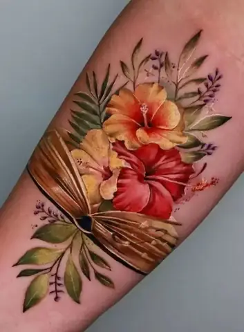 Hình Xăm Hoa Dâm Bụt