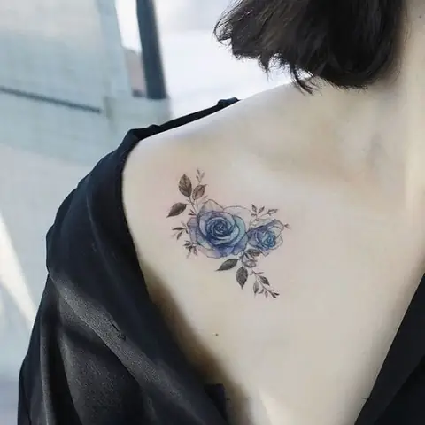 Hình Xăm Hoa Hồng Xanh Tượng Trưng Cho Điều Gì?