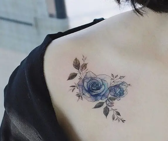 Hình Xăm Hoa Hồng Xanh Tượng Trưng Cho Điều Gì?