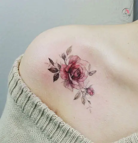 Hình Xăm Hoa Hồng Xanh Tượng Trưng Cho Điều Gì?