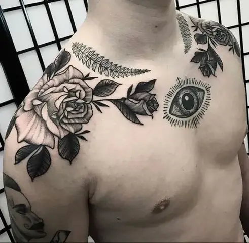 Hình Xăm Hoa Hồng Ở Vai Hình Xăm Hoa Hồng Ở Vai