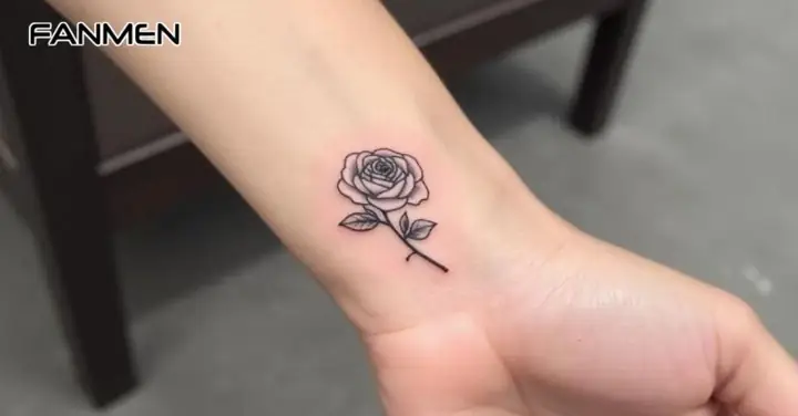 Hình Xăm Hoa Hồng Đen