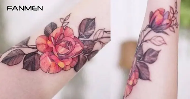 Hình Xăm Hoa Hồng Đỏ