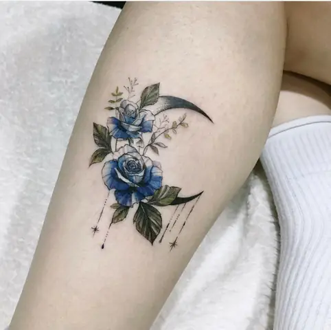 Hình Xăm Hoa Hồng Xanh Tượng Trưng Cho Điều Gì? Hình Xăm Hoa Hồng Xanh Tượng Trưng Cho Điều Gì?