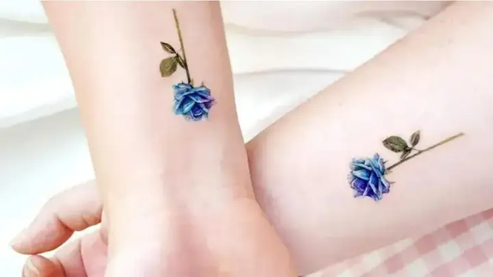 Hình Xăm Hoa Hồng Xanh Tượng Trưng Cho Điều Gì? Hình Xăm Hoa Hồng Xanh Tượng Trưng Cho Điều Gì?