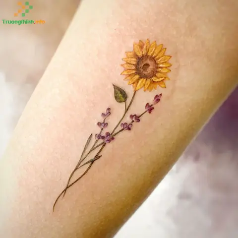Hình Xăm Bông Hướng Dương Ở Tay