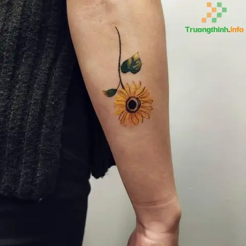 Hình Xăm Bông Hướng Dương Ở Tay