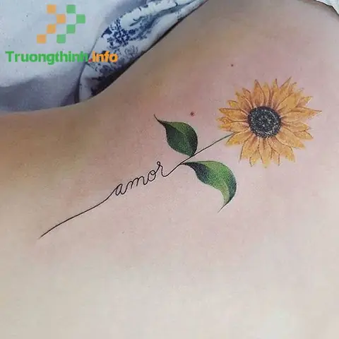 Hình Xăm Hoa Hướng Dương Ở Các Địa Thế Khác
