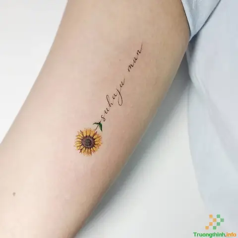 Hình Xăm Bông Hướng Dương Ở Tay