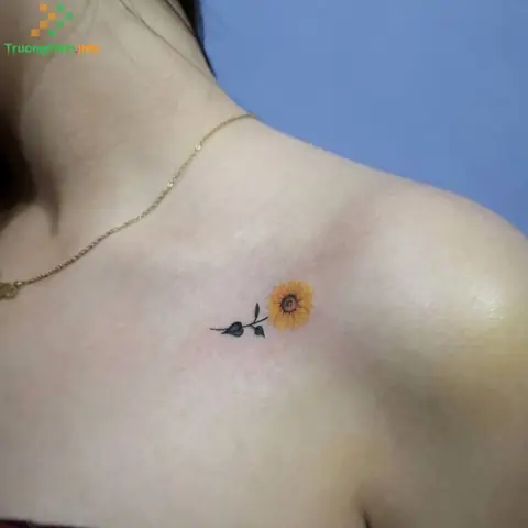 Hình Xăm Hoa Hướng Dương Ở Các Địa Thế Khác