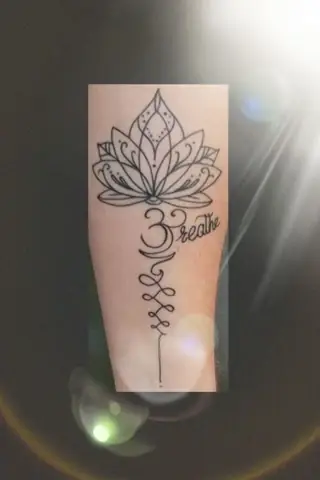 Hình Xăm Hoa Sen Và Chữ Om (trong Om Mani Pad Me Hum)
