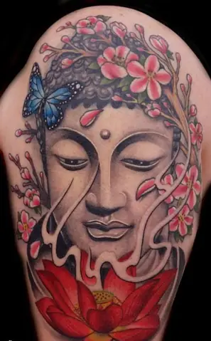 Hình Xăm Hoa Sen Phật Giáo