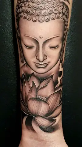 Hình Xăm Hoa Sen Phật Giáo