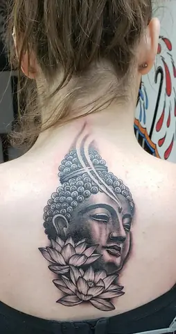 Hình Xăm Hoa Sen Phật Giáo