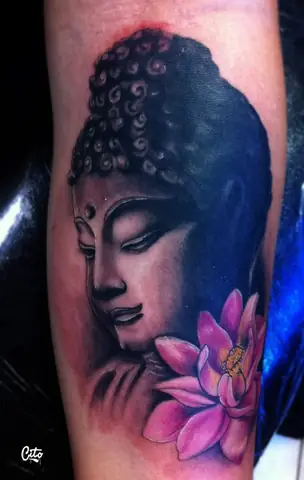 Hình Xăm Hoa Sen Phật Giáo
