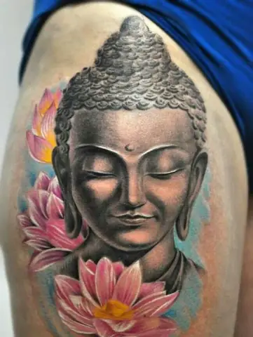 Hình Xăm Hoa Sen Phật Giáo