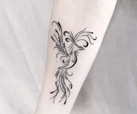 Hình Xăm Phượng Hoàng Hoa Văn Hình Xăm Phượng Hoàng Hoa Văn