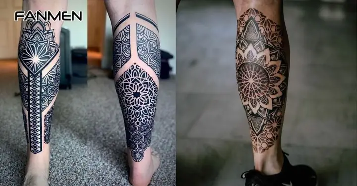 Hình Xăm Hoa Văn Cho Nam Ở Chân