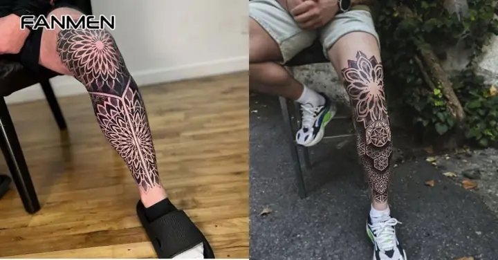 Hình Xăm Hoa Văn Cho Nam Ở Chân