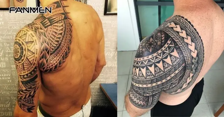 Hình Xăm Hoa Văn Cho Nam Ở Vai