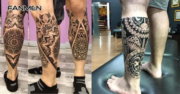 Hình Xăm Hoa Văn Cho Nam Ở Chân