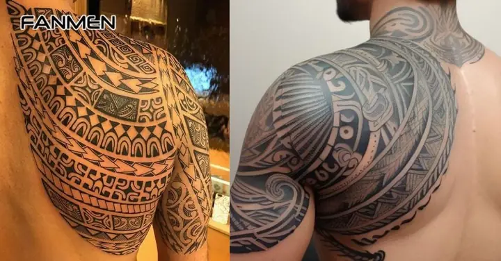 Hình Xăm Hoa Văn Cho Nam Ở Vai
