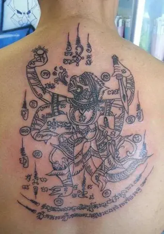 Hình Xăm Khmer Hanuman