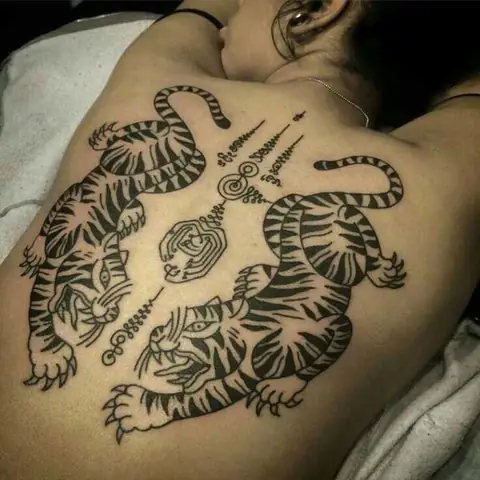 Hình Xăm Khmer Hổ