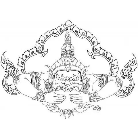 Hình Ảnh Cho Hình Xăm Khmer Full Lưng: