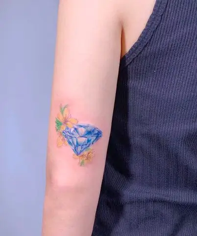 Hình Xăm Kim Cương Cho Nữ