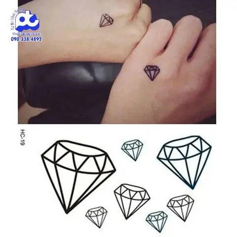 Hình Ảnh Cho Hình Xăm Kim Cương Mini Ở Cổ Tay: