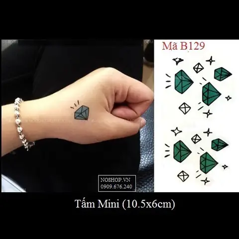 Hình Ảnh Cho Hình Xăm Kim Cương Mini Ở Cổ Tay: