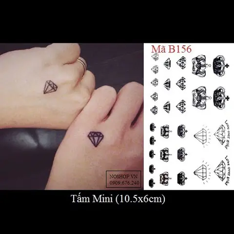 Hình Ảnh Cho Hình Xăm Kim Cương Mini Ở Cổ Tay: