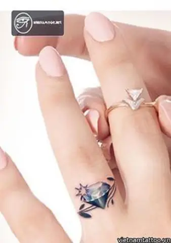 Hình Ảnh Cho Hình Xăm Kim Cương Mini Ở Cổ Tay: